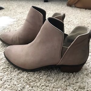 BP tan leather booties